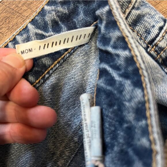 Garage Light Dark Denim Jeans Size 3 Raw Hem Unique Rare Edgy Alternative Patch - Picture 7 of 9